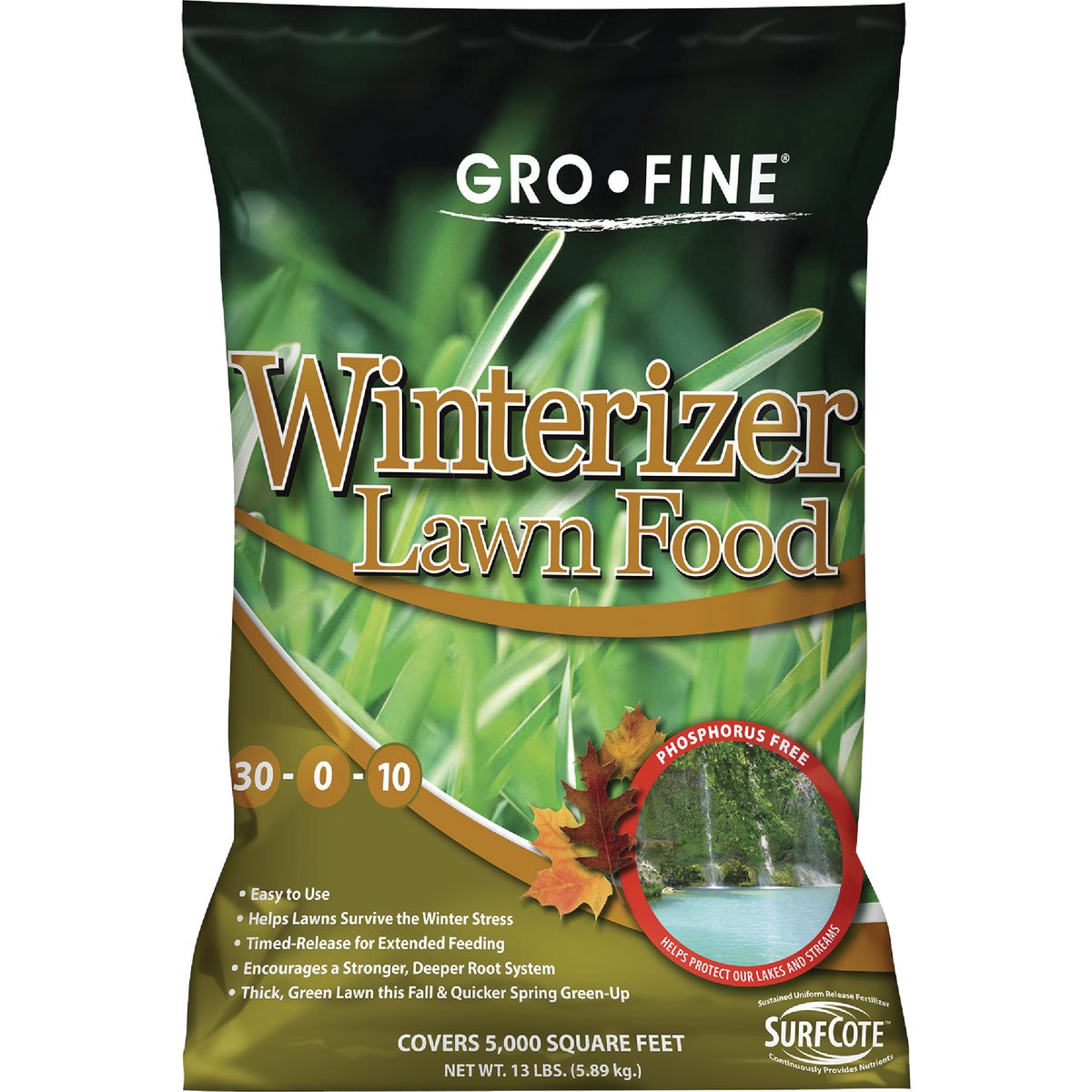 Gro-Fine 13 Lb. 5000 Sq. Ft. 30-0-10 Winterizer Fall Fertilizer