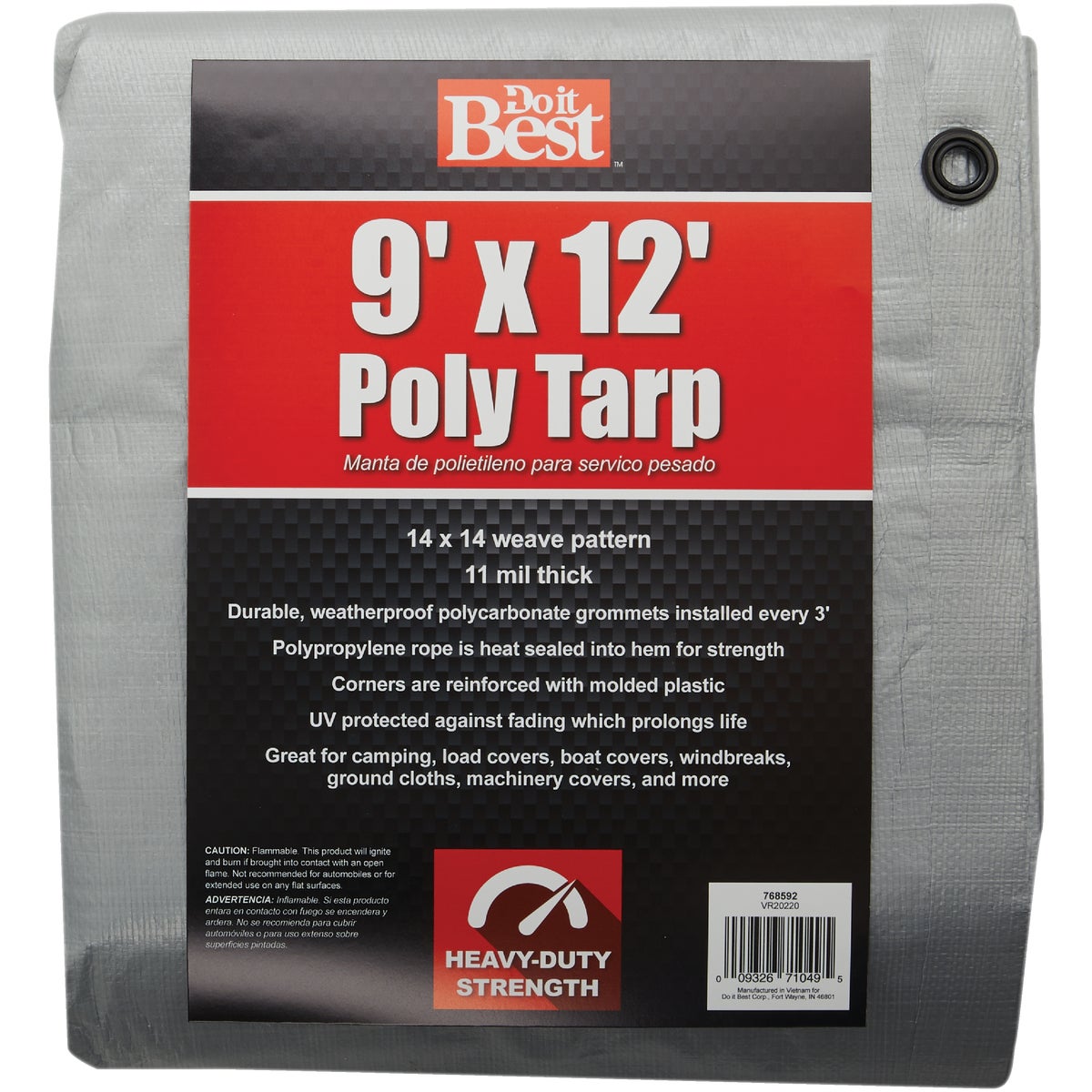 Do it Best Heavy-Duty Silver Poly Tarp