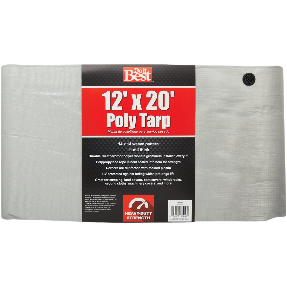 Do it Best Heavy-Duty Silver Poly Tarp