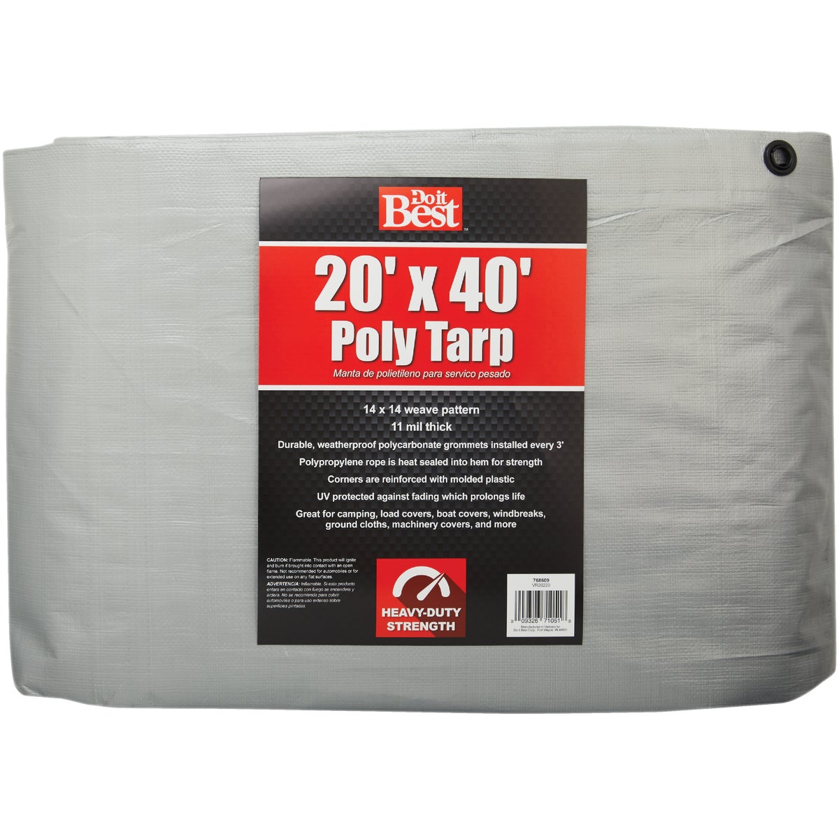 Do it Best Heavy-Duty Silver Poly Tarp