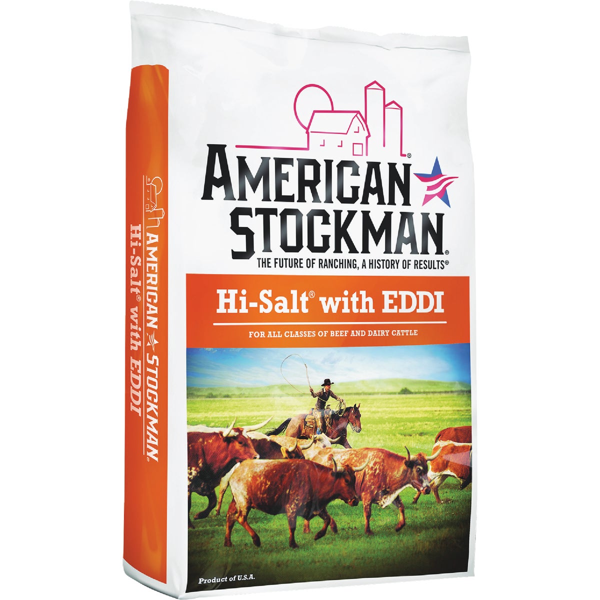 American Stockman Hi-Salt with EDDI 50 Lb. Trace Mineral Salt