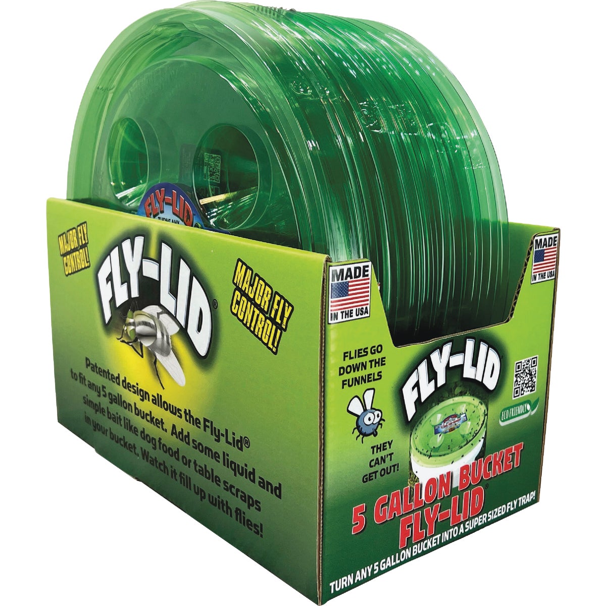 Fly Lid 5-Gal. Bucket Fly Trap Display (16-Piece)