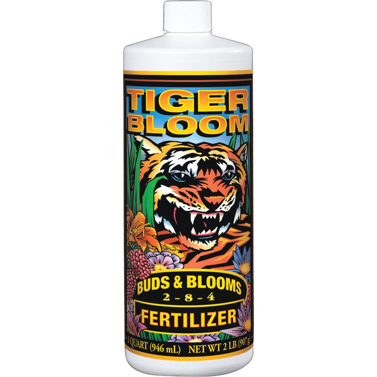 FoxFarm Tiger Bloom 1 Qt. 2-8-4 Concentrate Liquid Plant Food