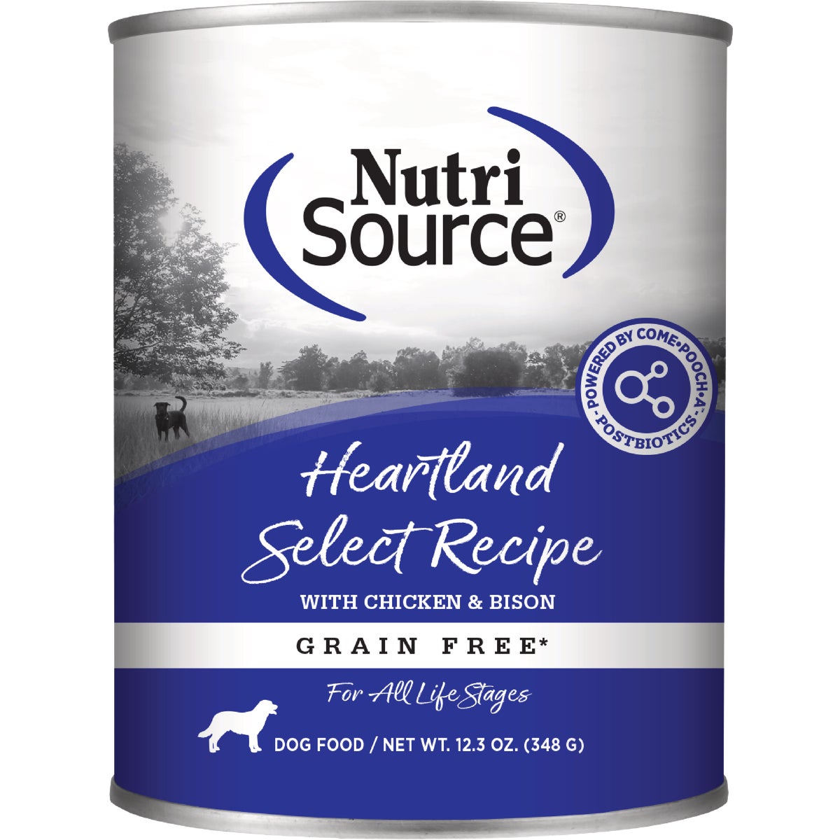 NutriSource 12.3 Oz. Heartland Select Recipe Grain Free Wet Dog Food