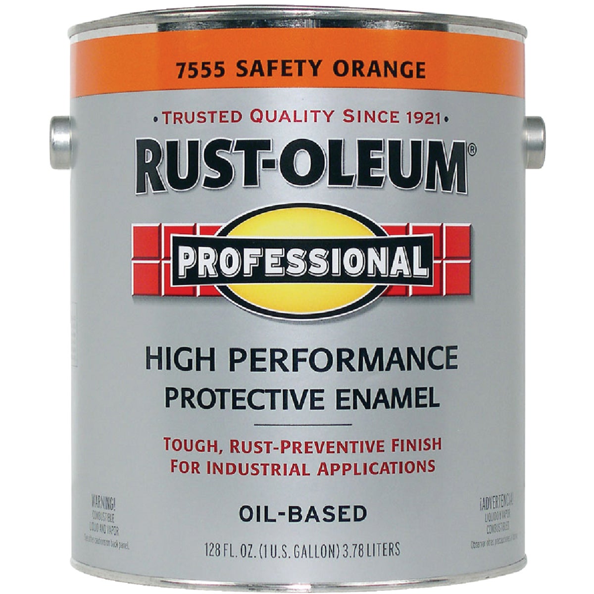 Rust-Oleum Professional Oil-Based Gloss VOC Formula Rust Control Enamel, Safety Orange, 1 Gal.