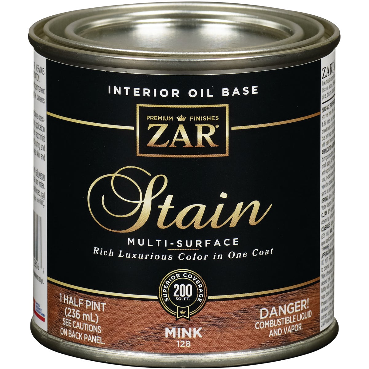 ZAR Oil-Based Wood Stain, Mink, 1/2 Pt.