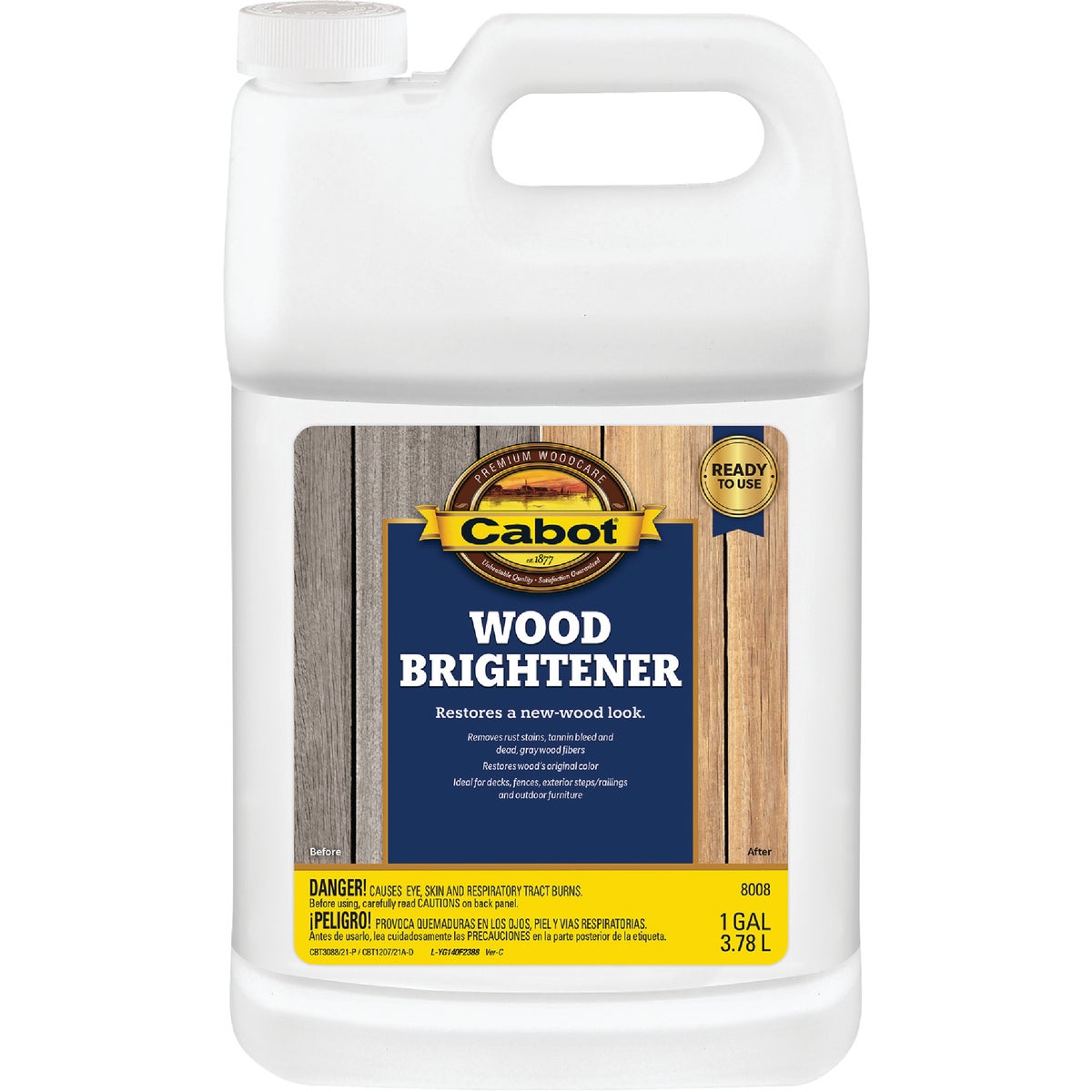 Cabot 1 Gal. Ready-To-Use Wood Brightener