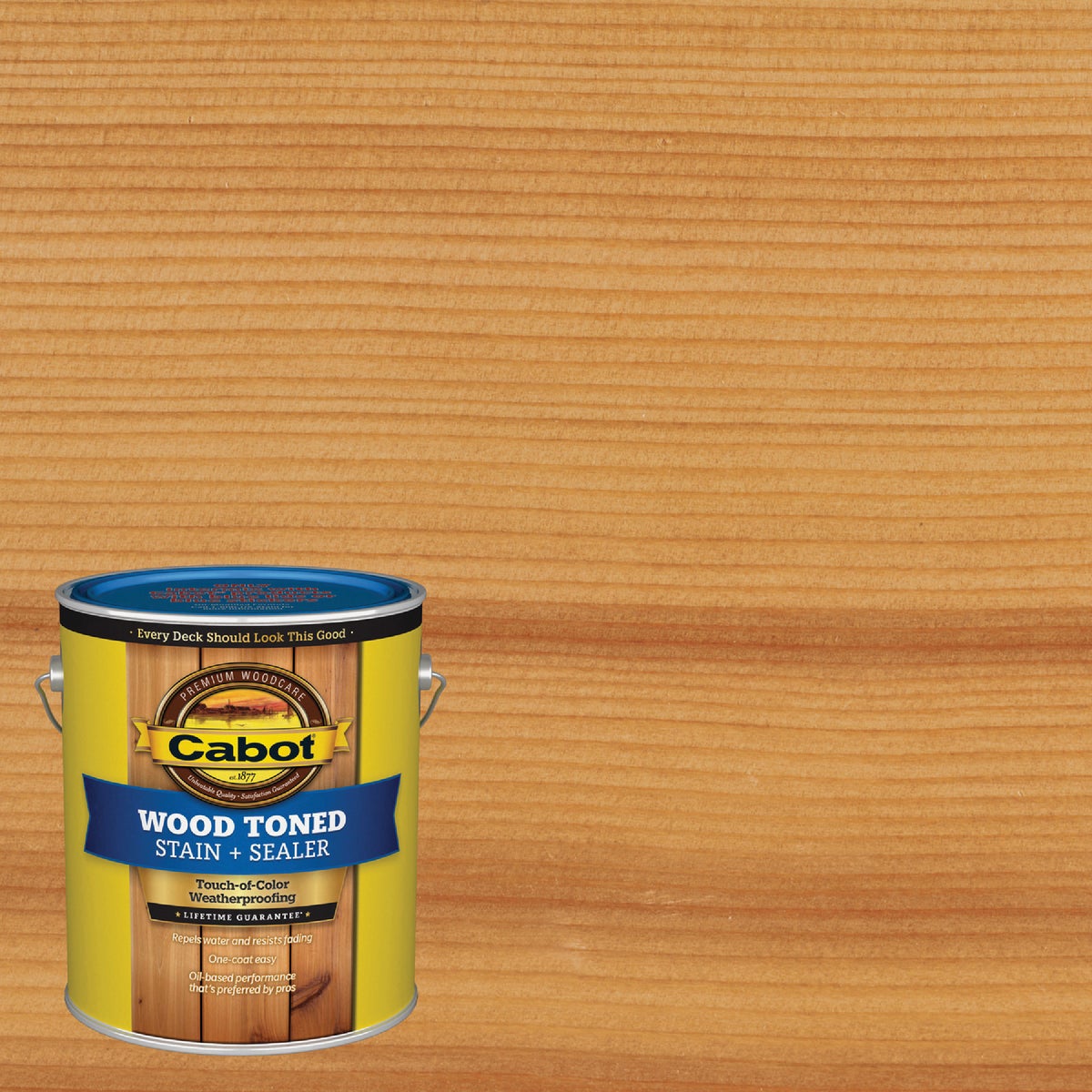 Cabot VOC Wood Toned Deck & Siding Exterior Stain & Sealer, Natural, 1 Gal.