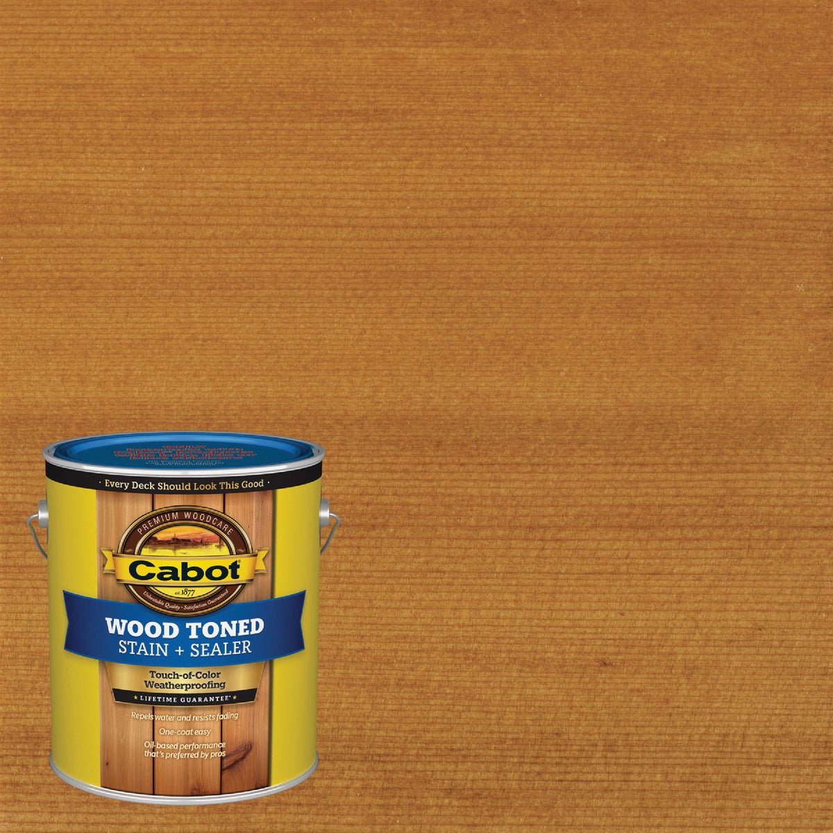 Cabot VOC Wood Toned Deck & Siding Exterior Stain & Sealer, Heartwood, 1 Gal.