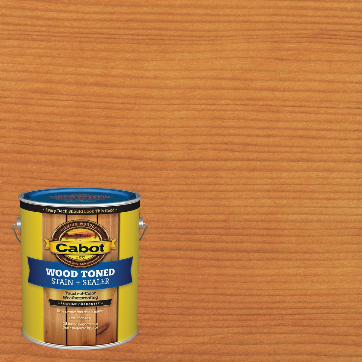 Cabot VOC Wood Toned Deck & Siding Exterior Stain & Sealer, Pacific Redwood, 1 Gal.