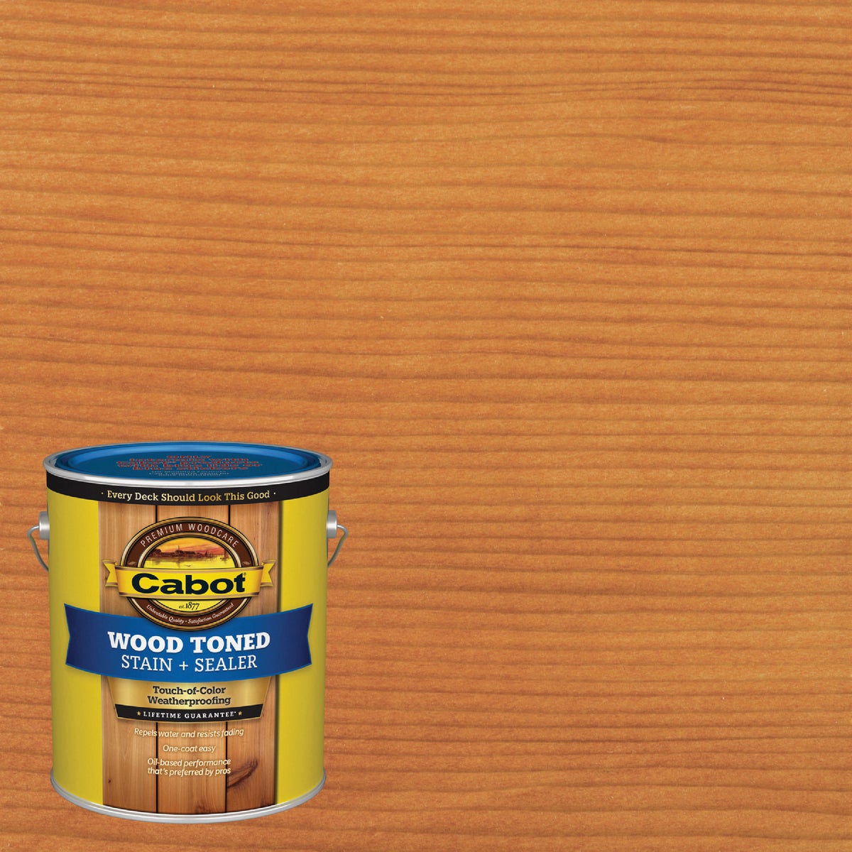 Cabot VOC Wood Toned Deck & Siding Exterior Stain & Sealer, 19205 Pacific Redwood, 1 Gal.