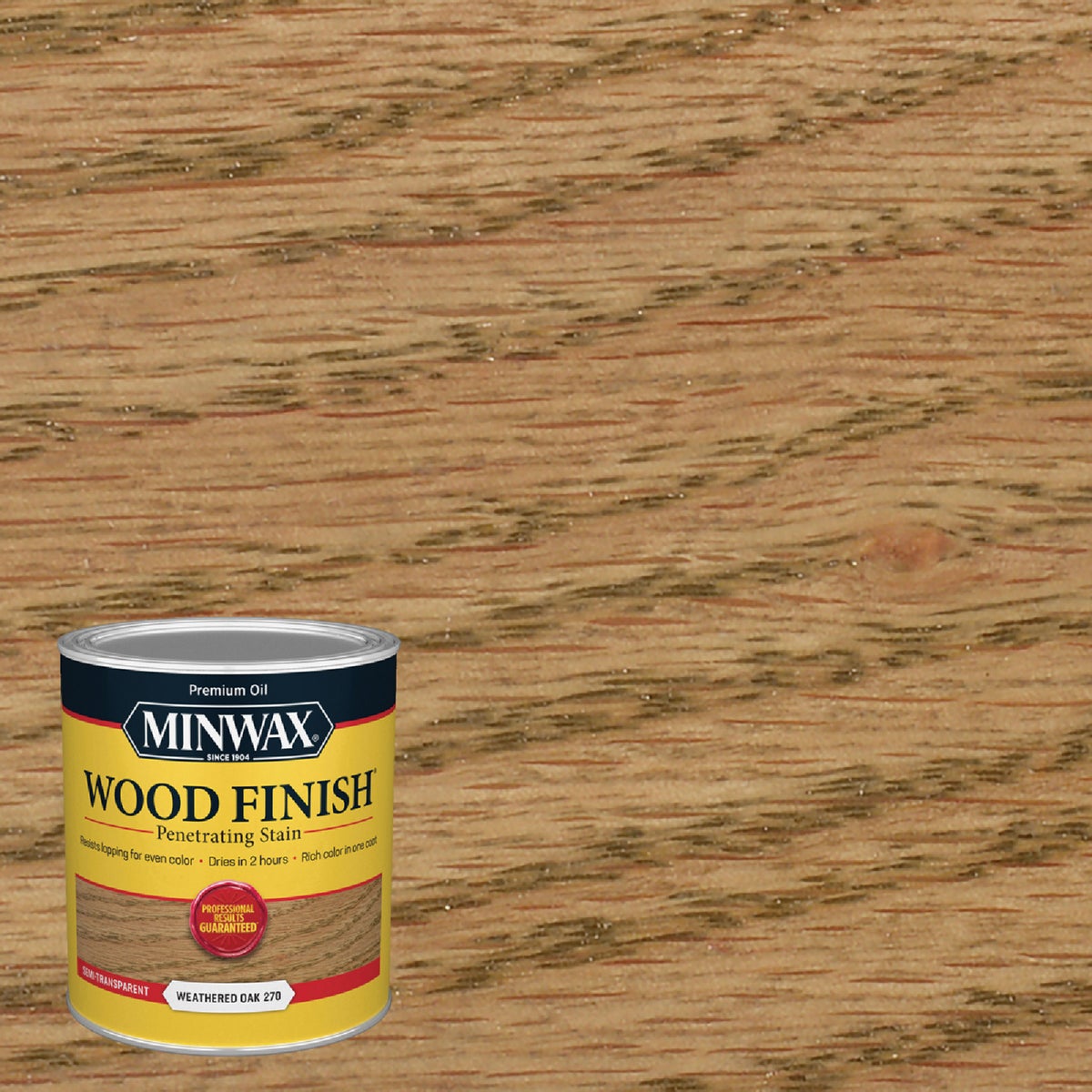 Minwax Wood Finish Penetrating Stain, Weathered Oak, 1 Qt.