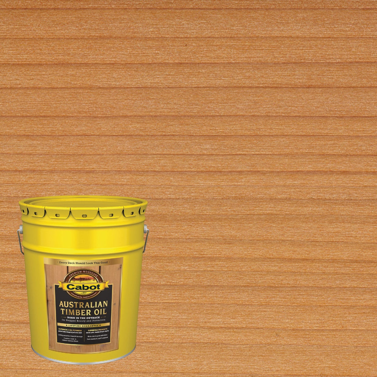 Cabot Australian Timber Oil Translucent Exterior Oil Finish, Amberwood, 5 Gal.