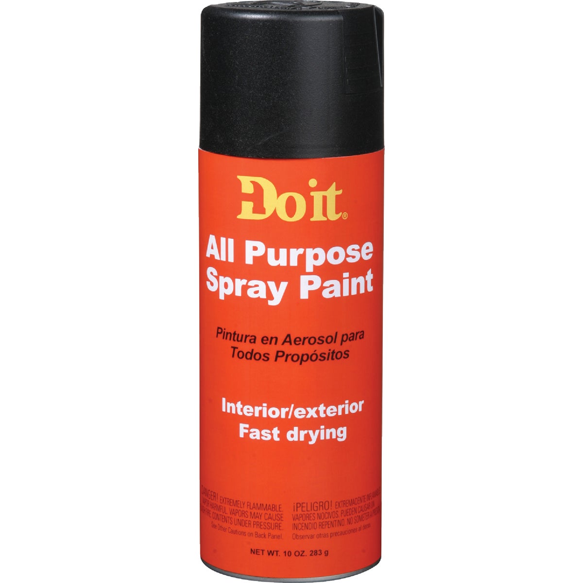 Do it 10 Oz. Flat All Purpose Spray Paint, Black