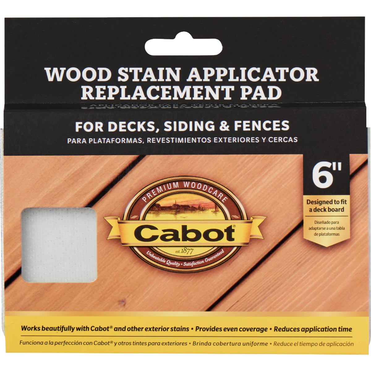 Cabot Synthetic Fabric 6 In. Stain Pad Refill