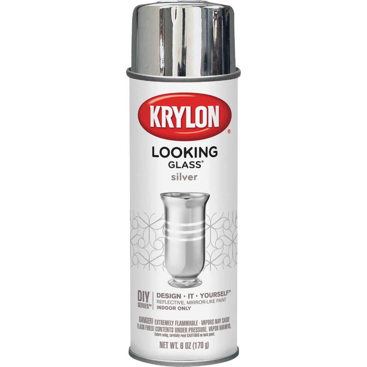 Krylon LOOKING GLASS 6 Oz. Reflective Spray Paint, Silver