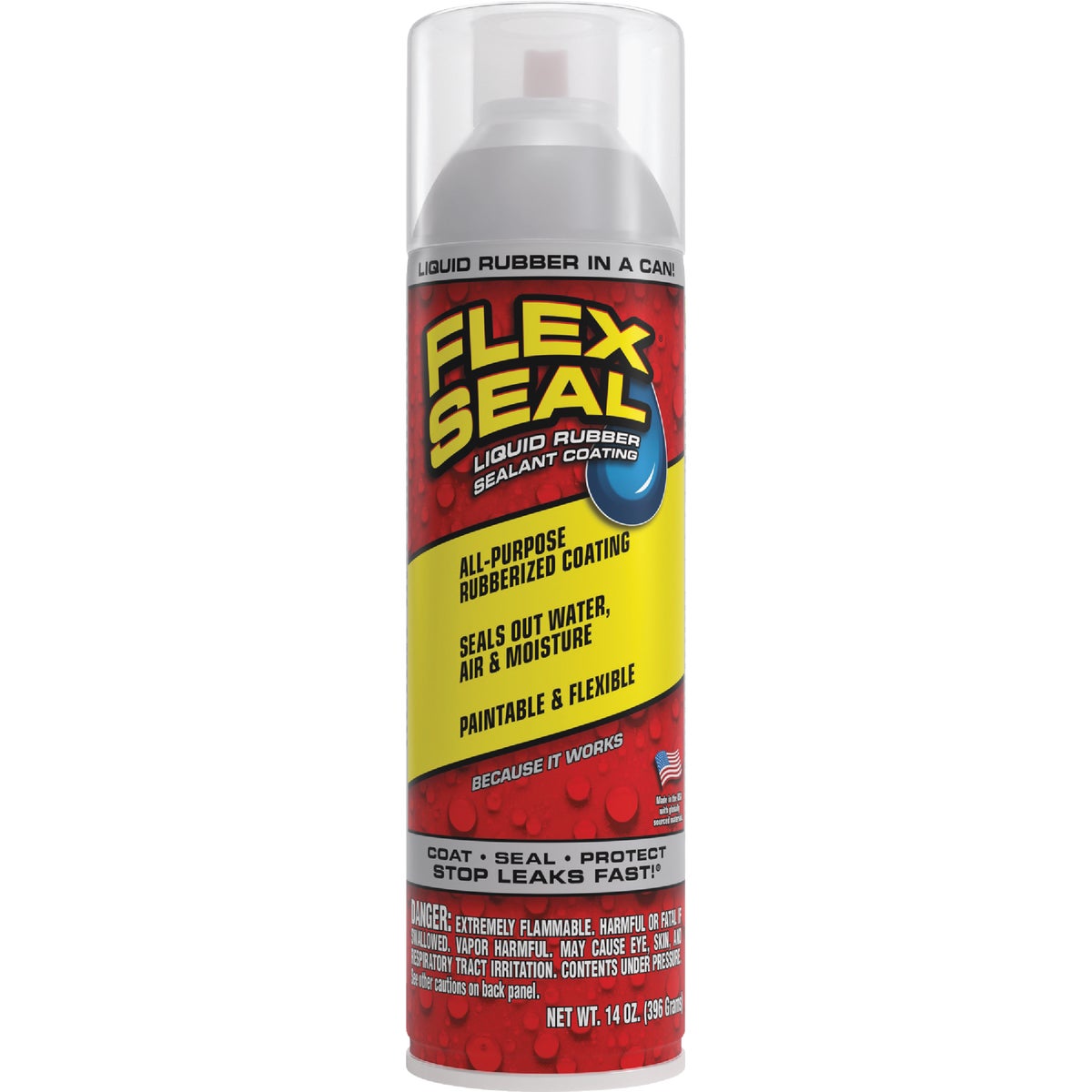 FLEX SEAL 14 Oz. Spray Rubber Sealant, Clear