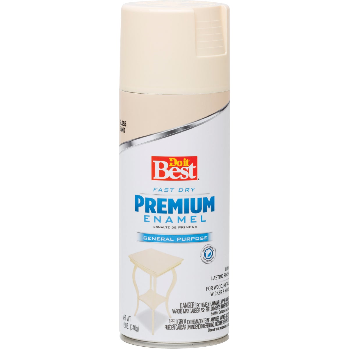 Do it Best Premium Enamel 12 Oz. Gloss Spray Paint, Sand
