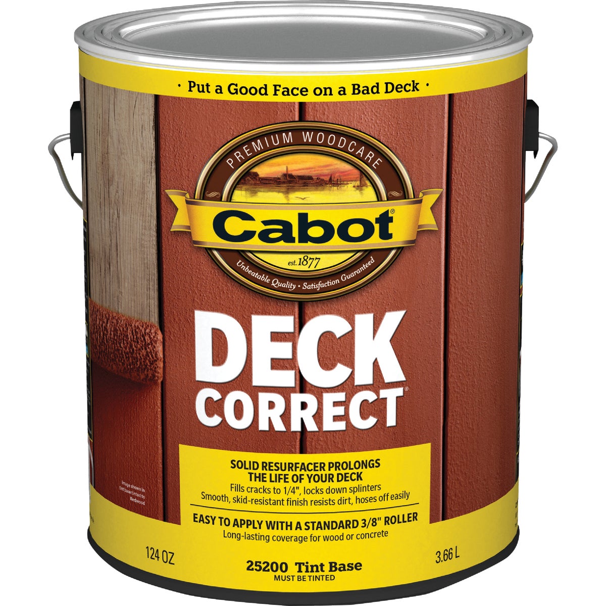 Cabot DeckCorrect Tint Base Wood Deck Resurfacer, 1 Gal.