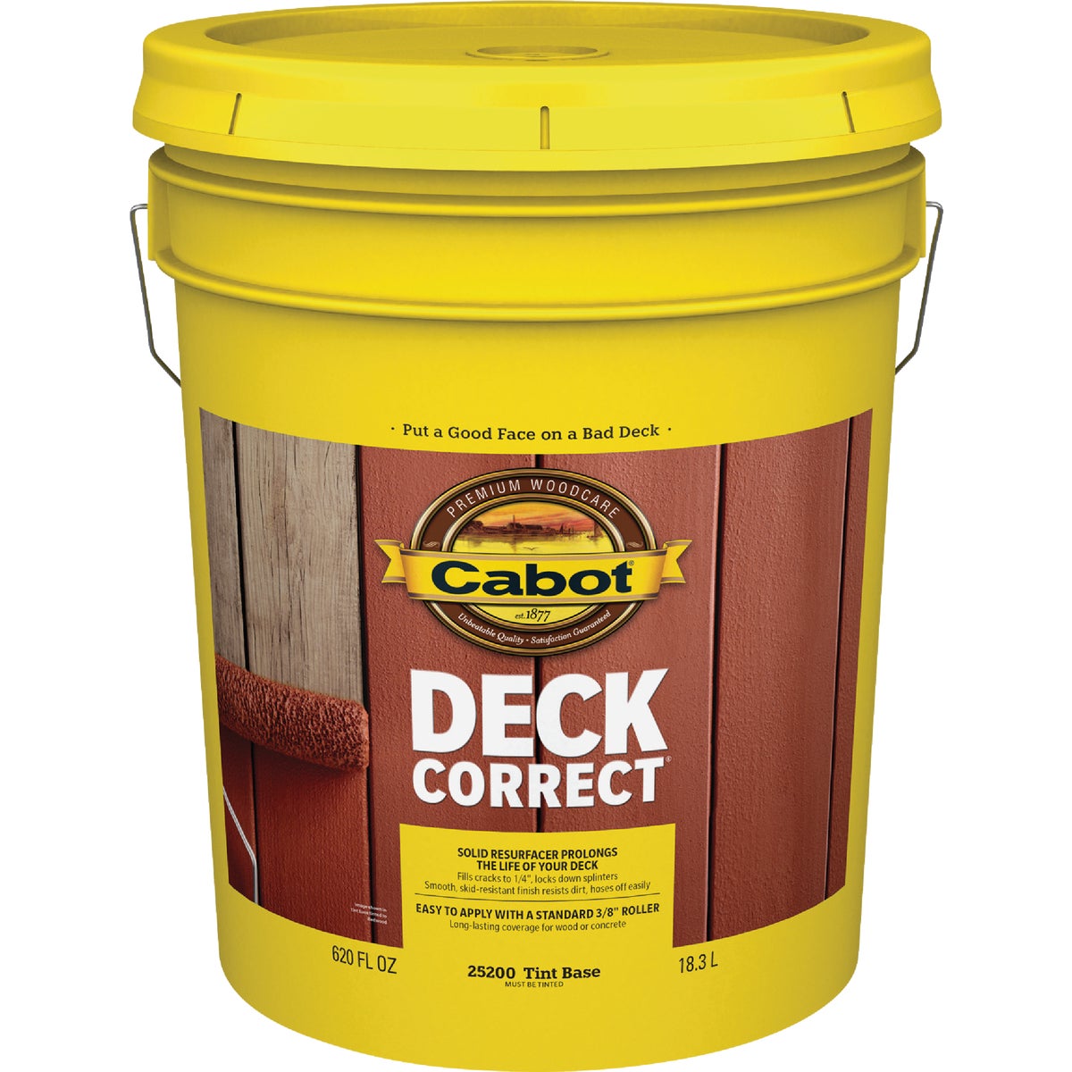 Cabot DeckCorrect Tint Base Wood Deck Resurfacer, 5 Gal.