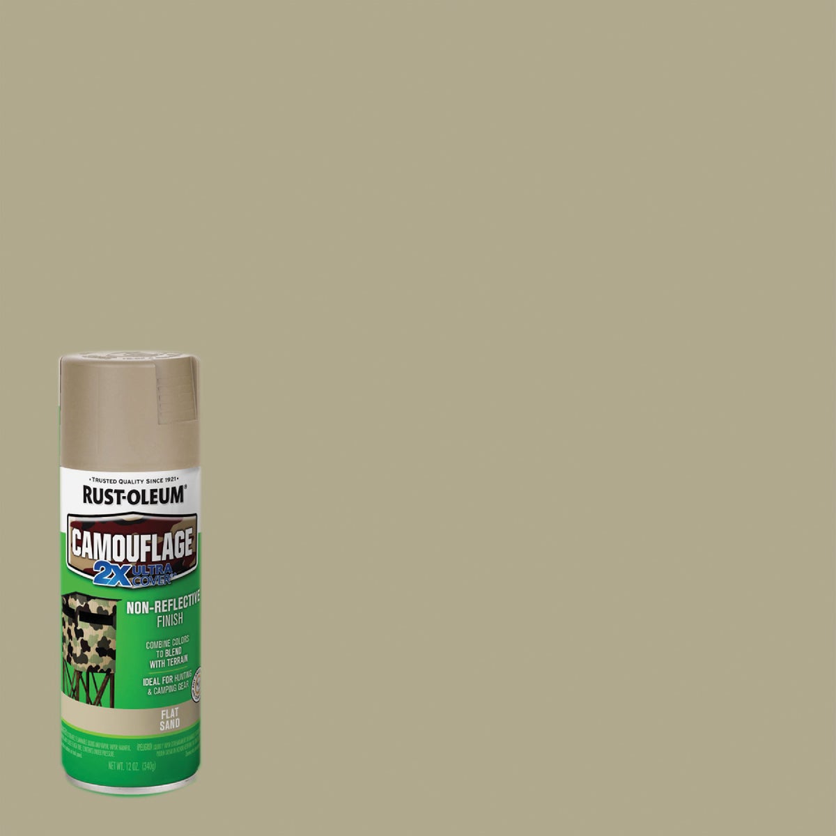 Rust-Oleum Camouflage 12 Oz. Flat Spray Paint, Sand - FriendsOffice