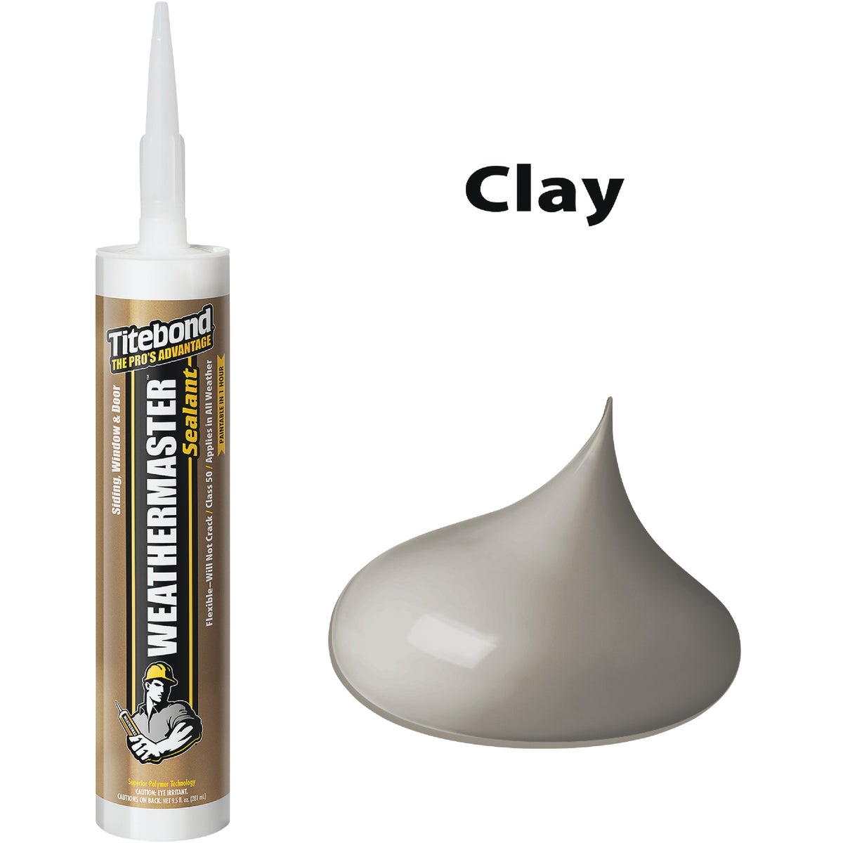 Titebond WeatherMaster 10 Oz. Polymer Sealant, 44701 Clay