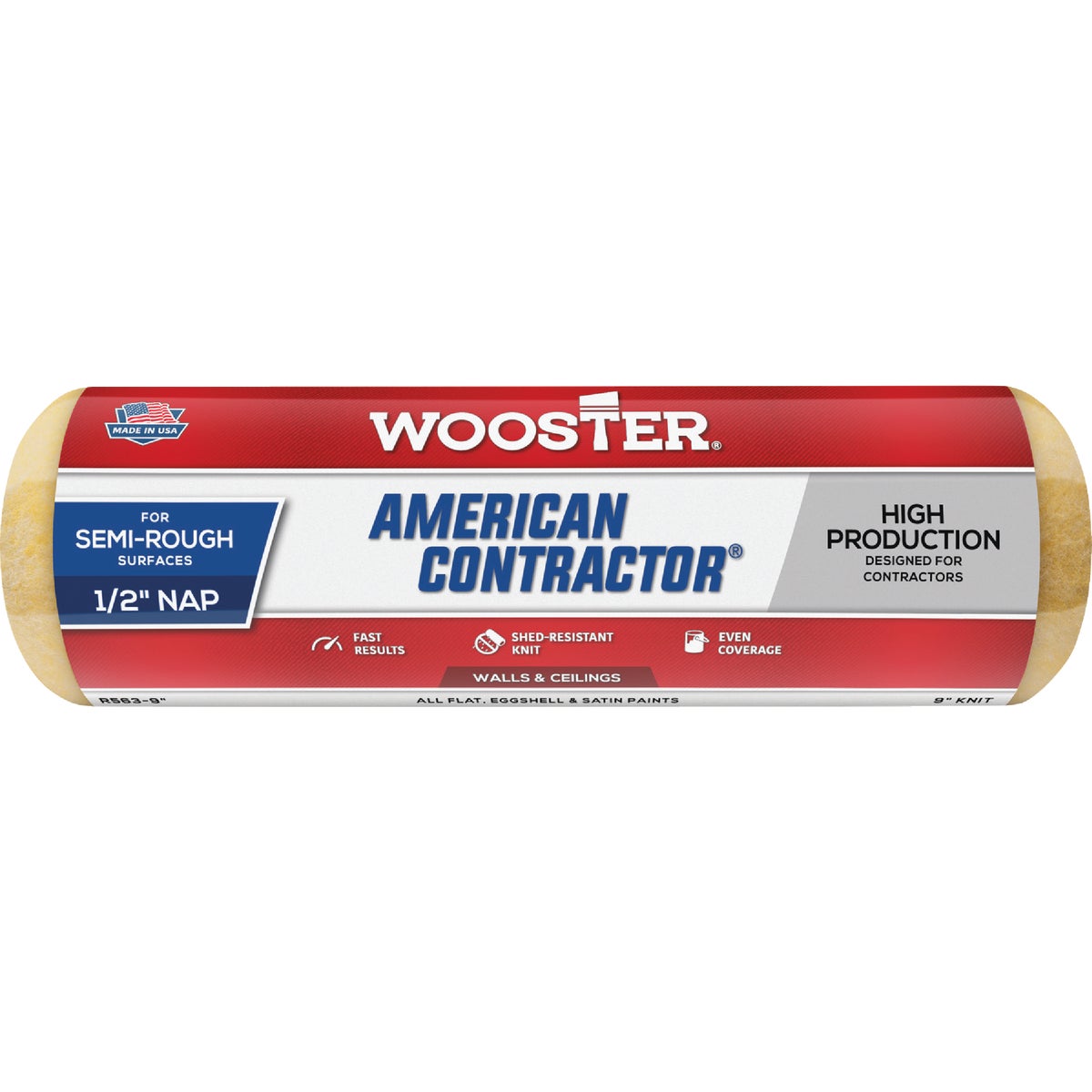 Wooster American Contractor 9 In. x 1/2 In. Knit Fabric Roller Cover