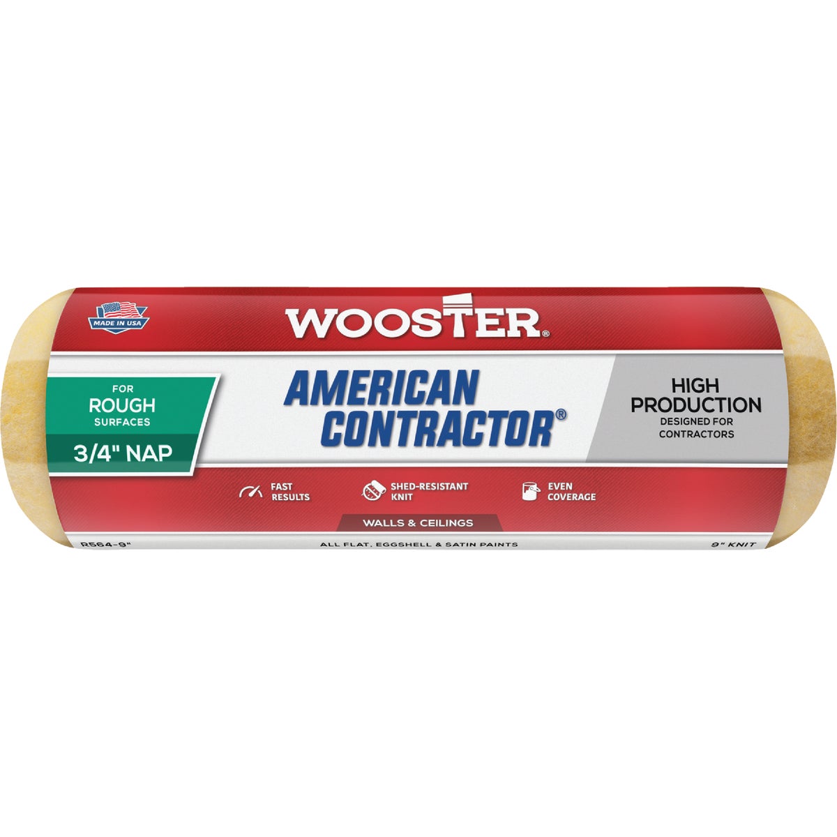 Wooster American Contractor 9 In. x 3/4 In. Knit Fabric Roller Cover