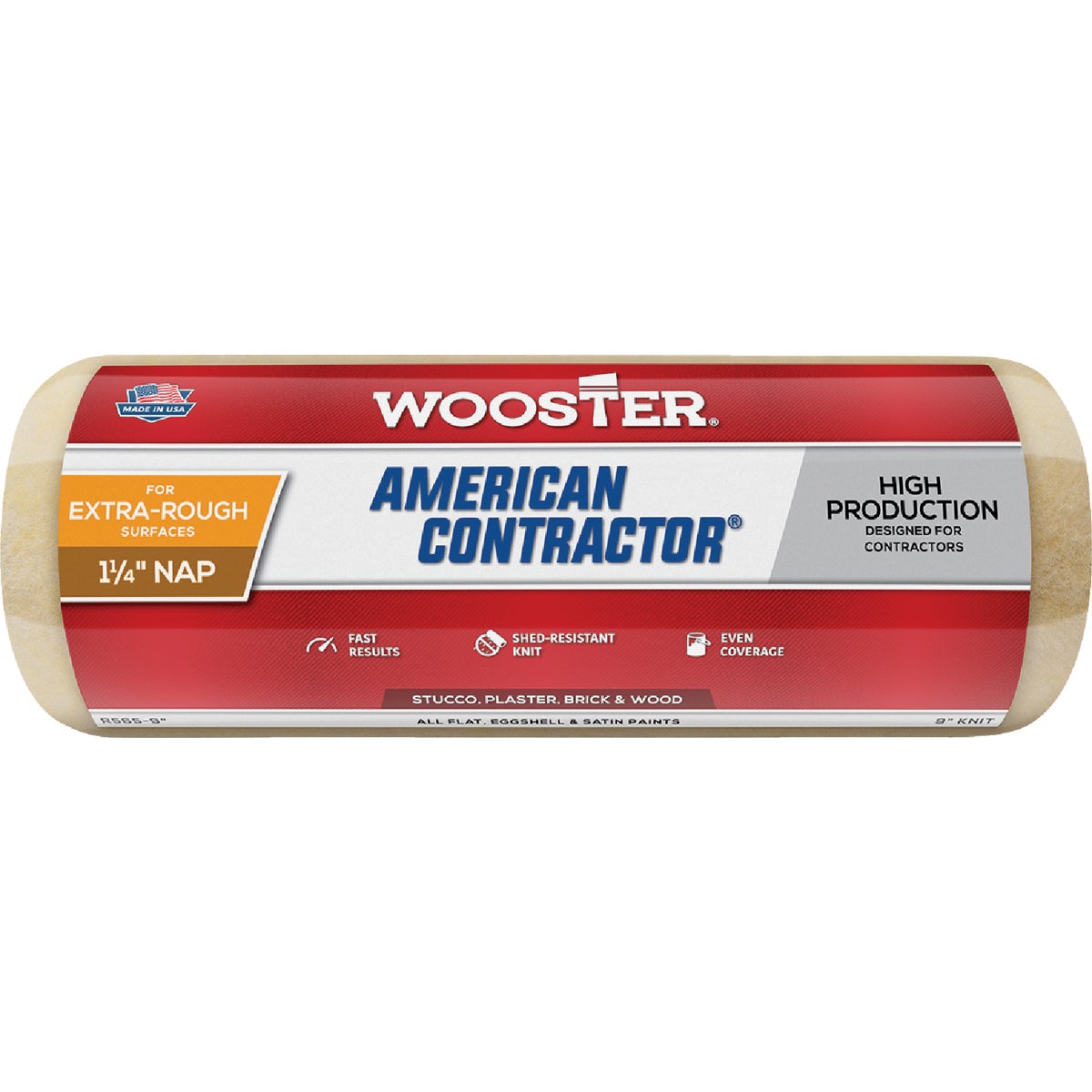 Wooster American Contractor 9 In. x 1-1/4 In. Knit Fabric Roller Cover