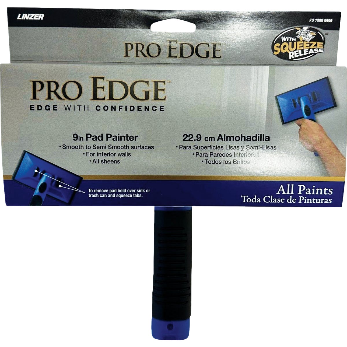 Linzer Pro Edge 9 In. Premium Walls & Floors Paint Pad Painter