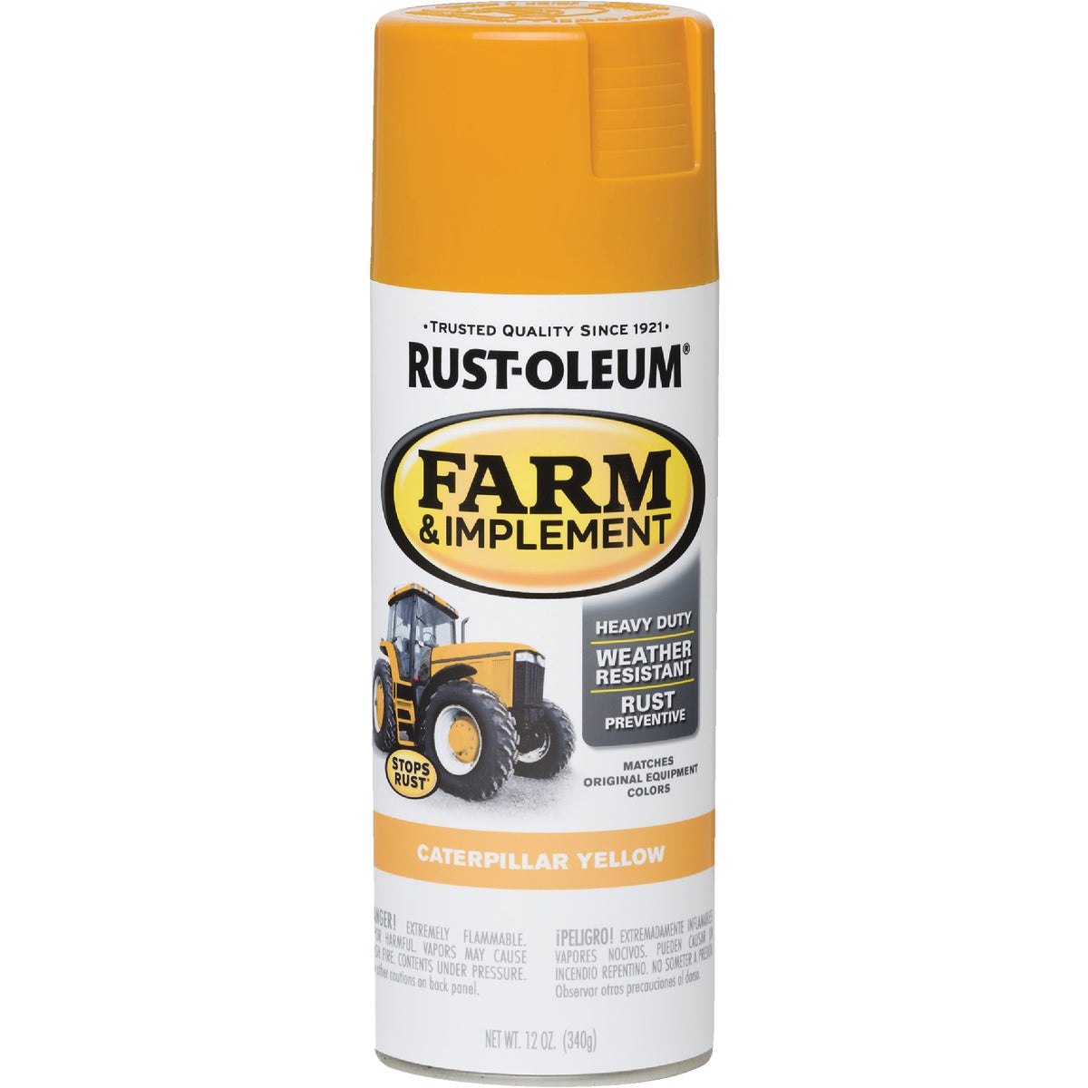 Rust-Oleum 12 Oz. Caterpillar Yellow Farm & Implement Spray Paint
