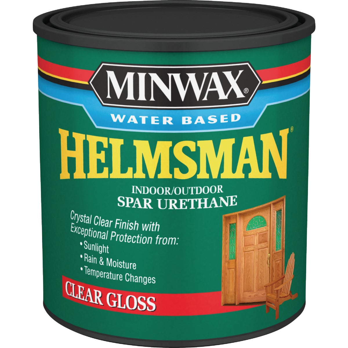 Minwax Helmsman Quart Gloss Water-Based Spar Interior/Exterior Varnish