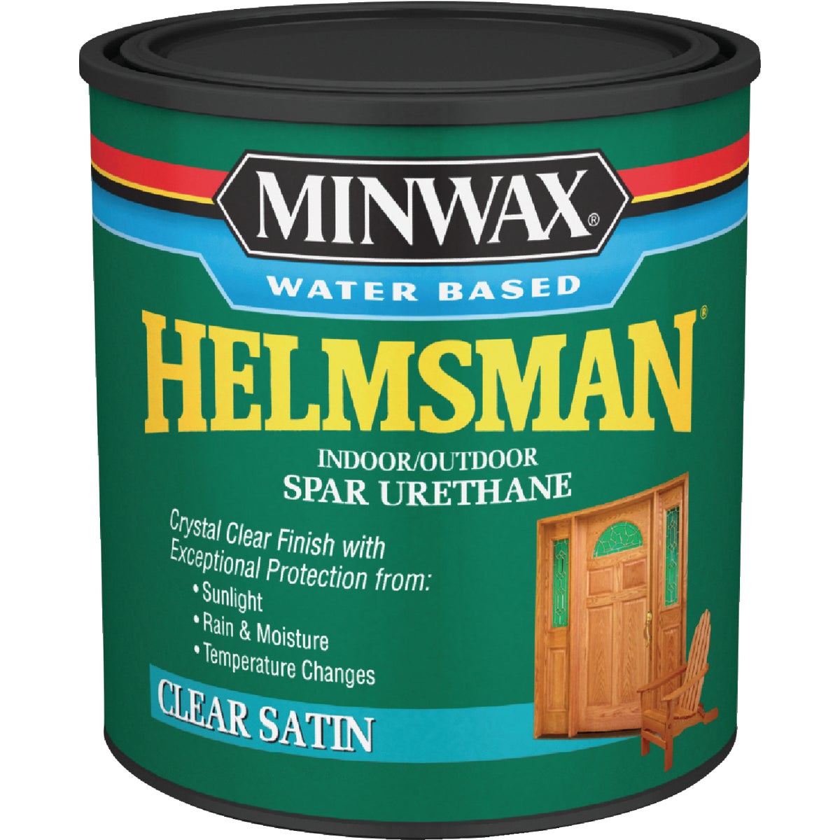 Minwax Helmsman Quart Satin Water-Based Spar Interior/Exterior Varnish