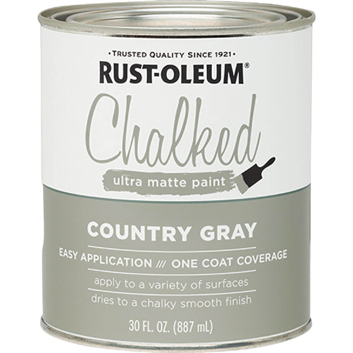 Rust-Oleum Chalked Country Gray Ultra Matte 30 Oz. Chalk Paint