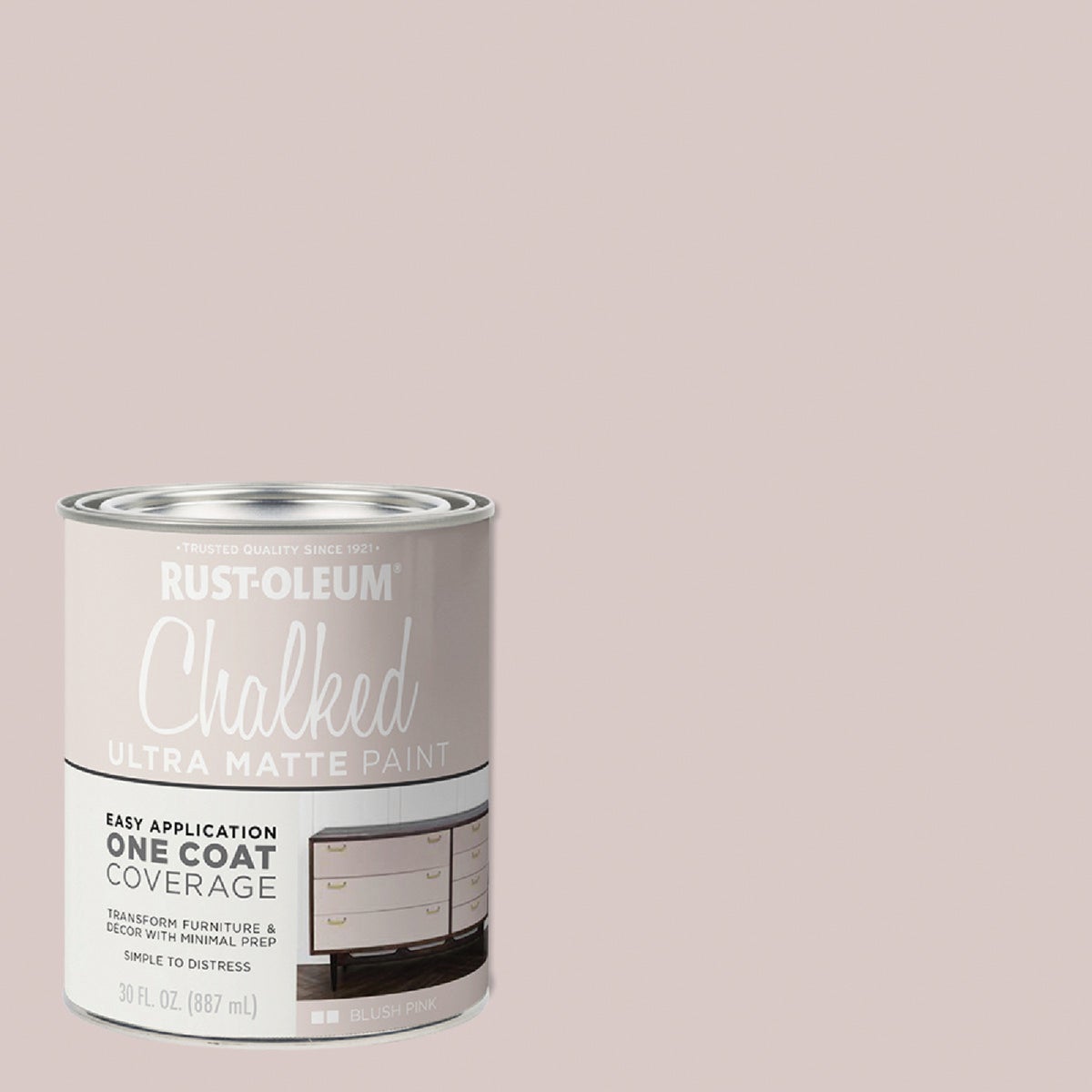 BLUSH PINK CHALKED PAINT