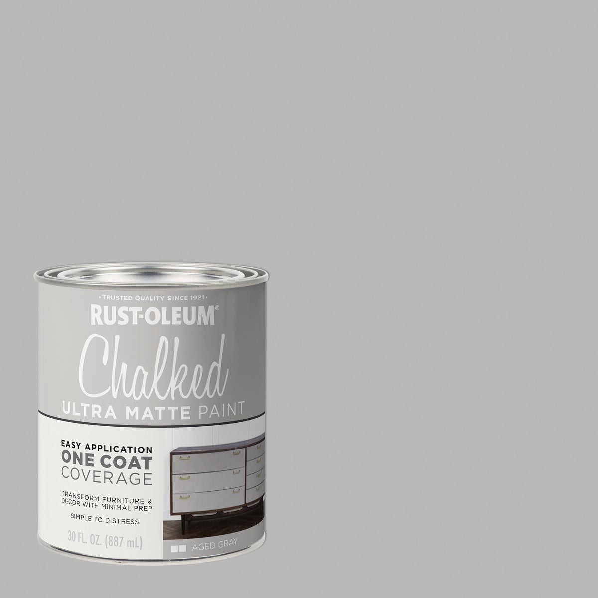 Rust-Oleum Chalked Aged Gray Ultra Matte 30 Oz. Chalk Paint