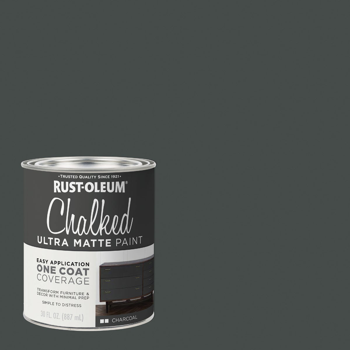 Rust-Oleum Chalked Charcoal Ultra Matte 30 Oz. Chalk Paint