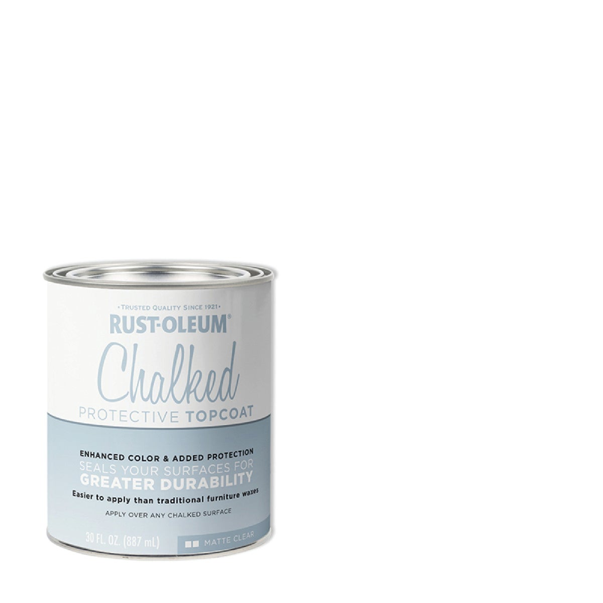 Rust-Oleum Matte Clear Protective Topcoat 30 Oz. Chalk Paint