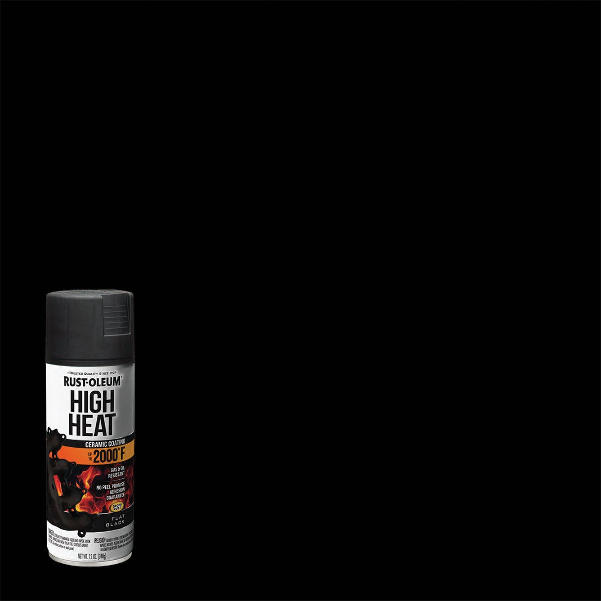 Rust-Oleum Stops Rust Flat Black 12 Oz. High Heat Spray Paint