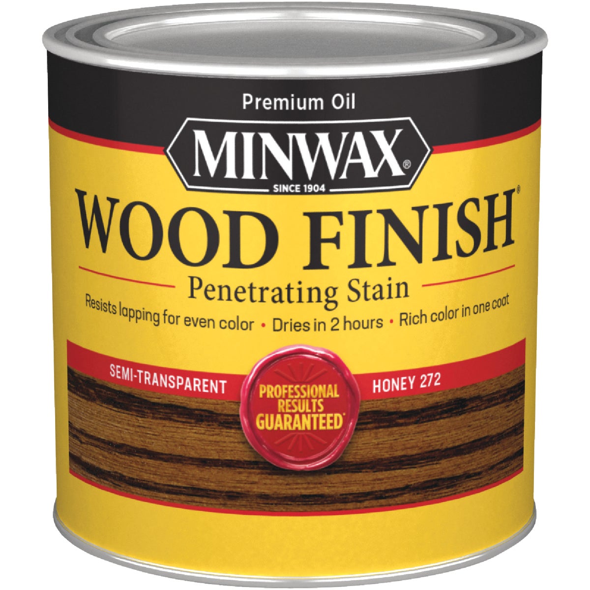 Minwax Wood Finish Penetrating Stain, Honey, 1/2 Pt.