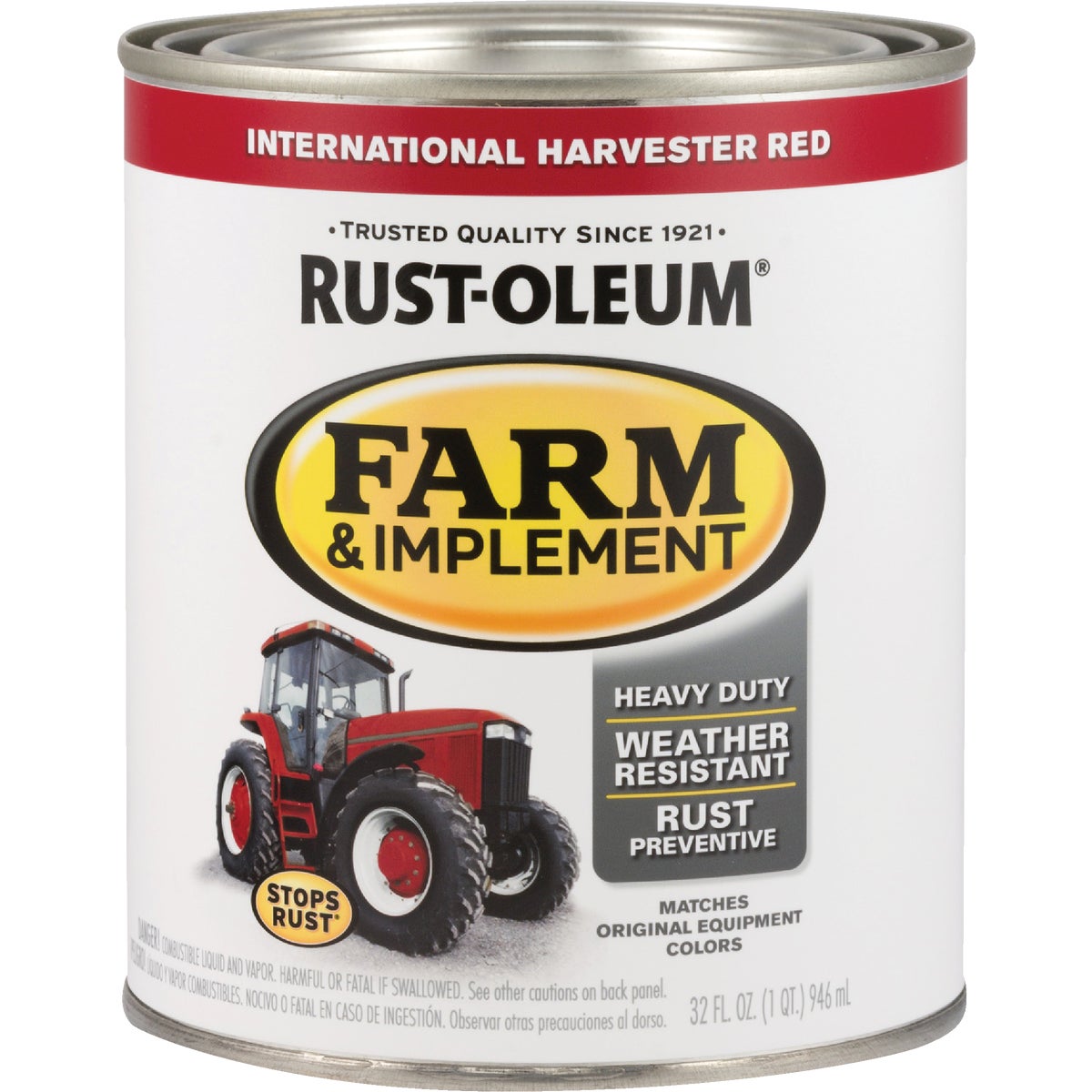 Rust-Oleum 1 Quart International Harvester Red Gloss Farm & Implement Enamel