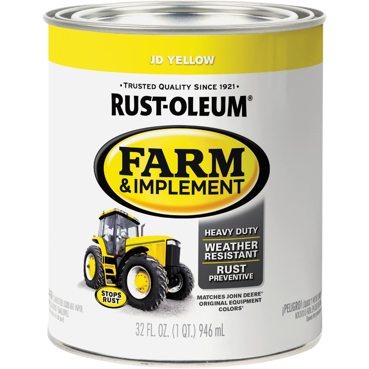 Rust-Oleum 1 Quart JD Yellow Gloss Farm & Implement Enamel