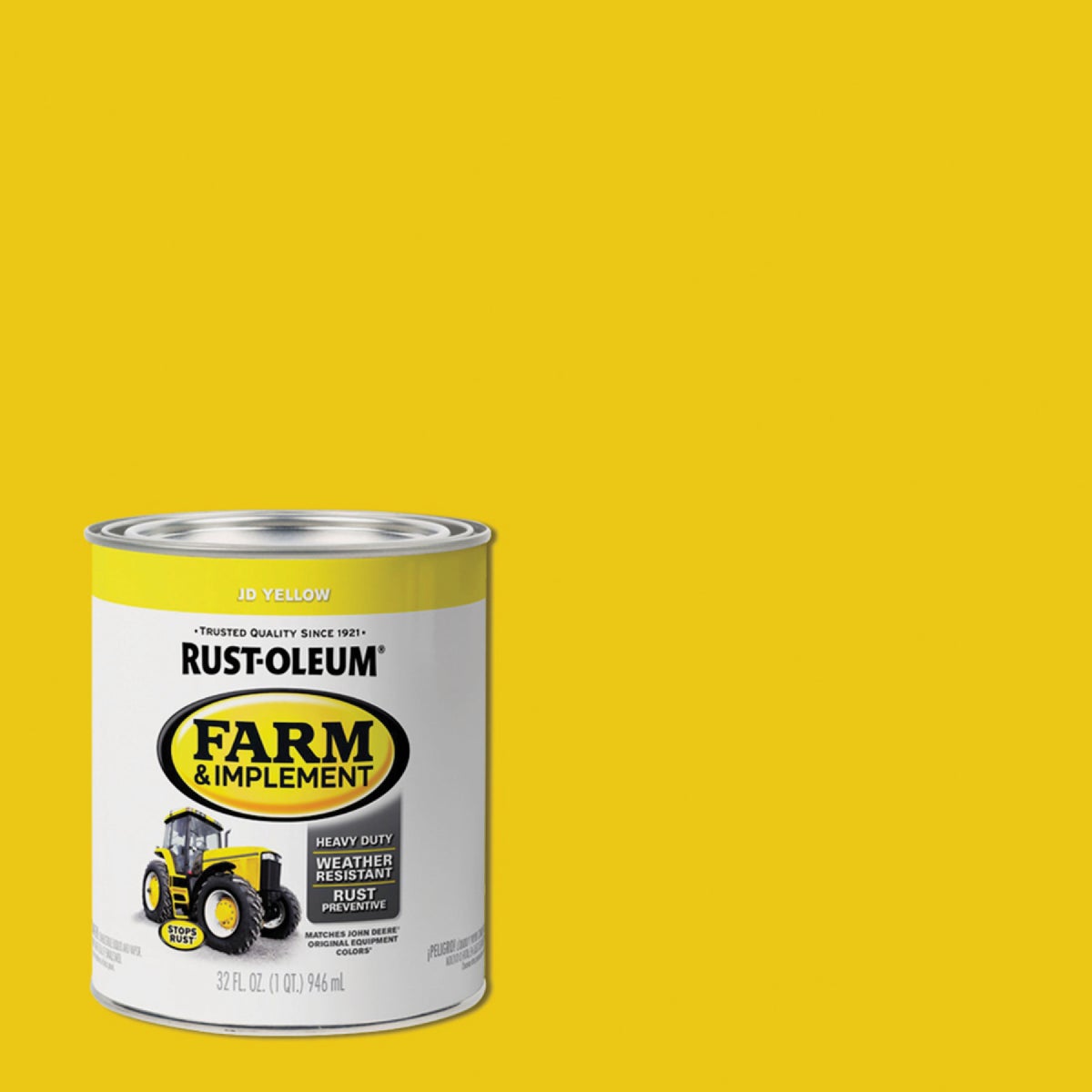 Rust-Oleum 1 Quart JD Yellow Gloss Farm & Implement Enamel