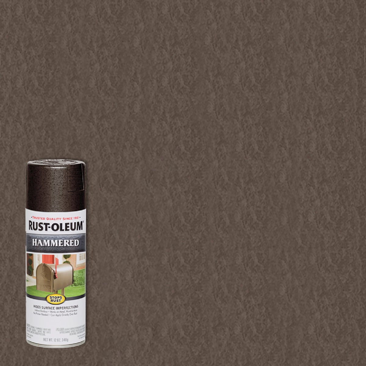 Rust-Oleum Dark Bronze Metallic 12 Oz. Hammered Finish Spray Paint