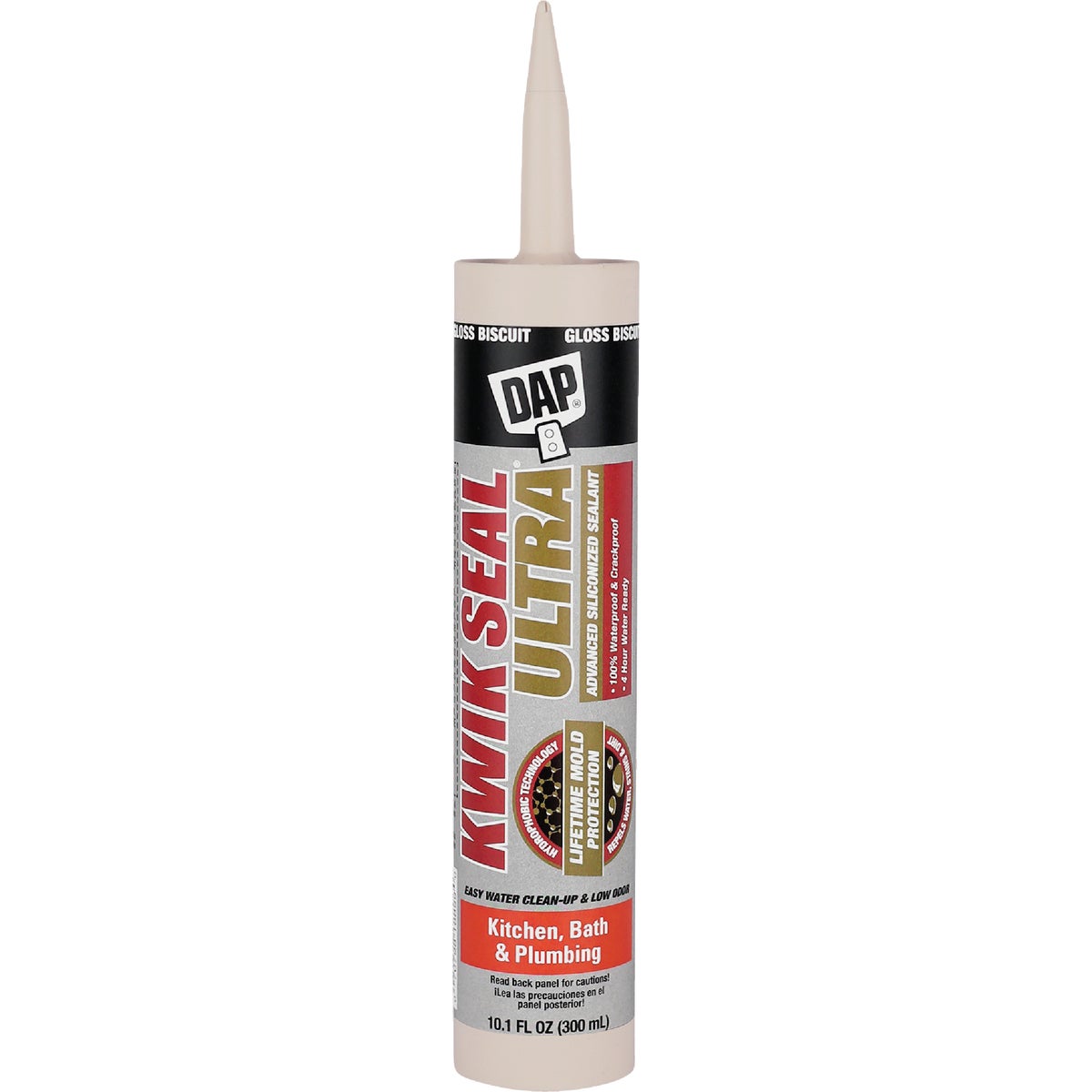 DAP KWIK SEAL ULTRA 10.1 Oz. Biscuit Siliconized Kitchen & Bath Sealant