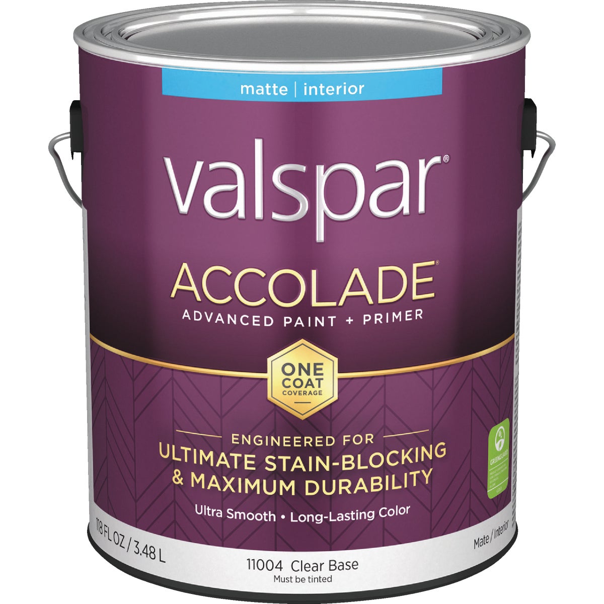 Valspar Accolade Super Premium 100% Acrylic Paint & Primer Matte Interior Wall Paint, Clear Base, 1 Gal.