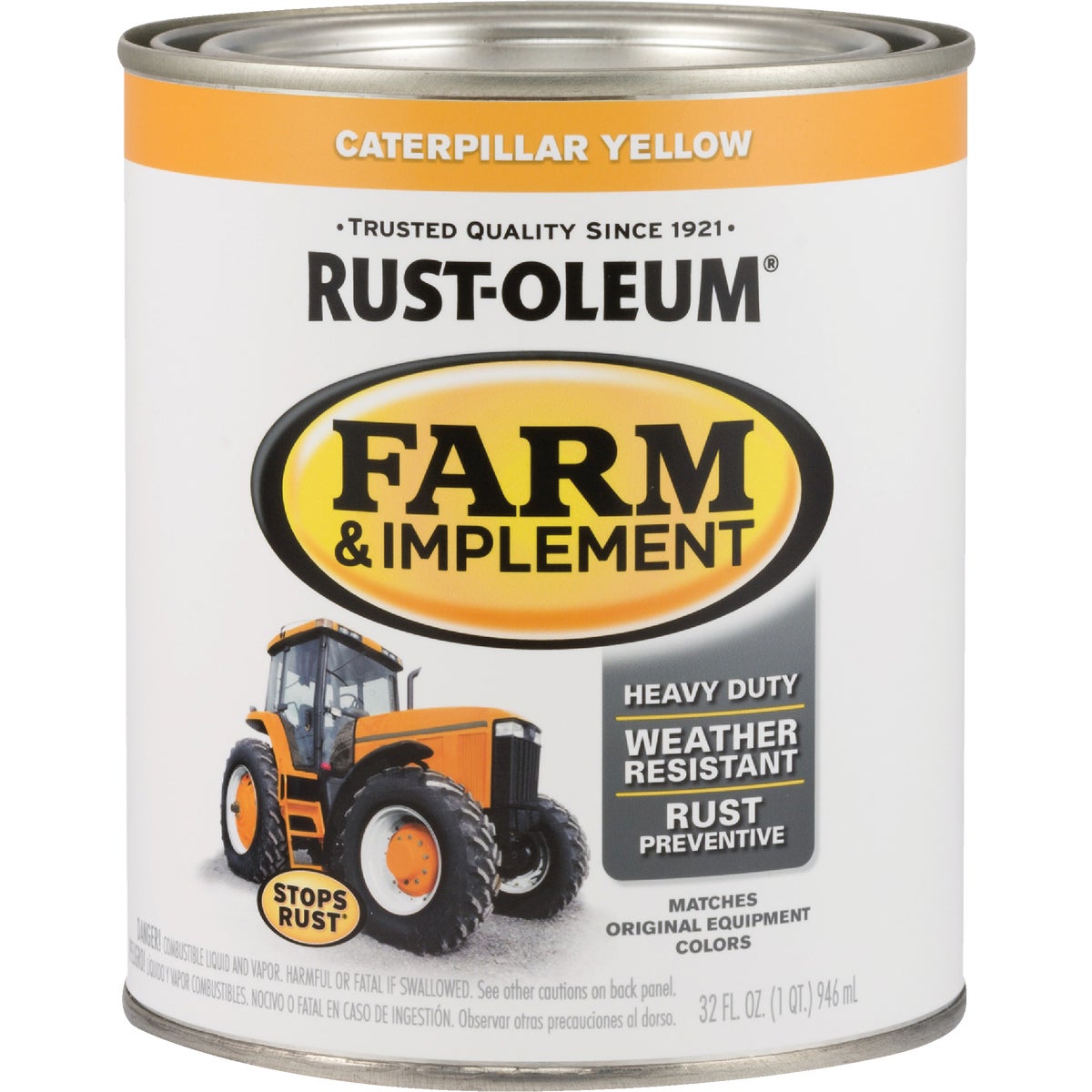 Rust-Oleum 1 Quart Caterpillar Yellow Gloss Farm & Implement Enamel