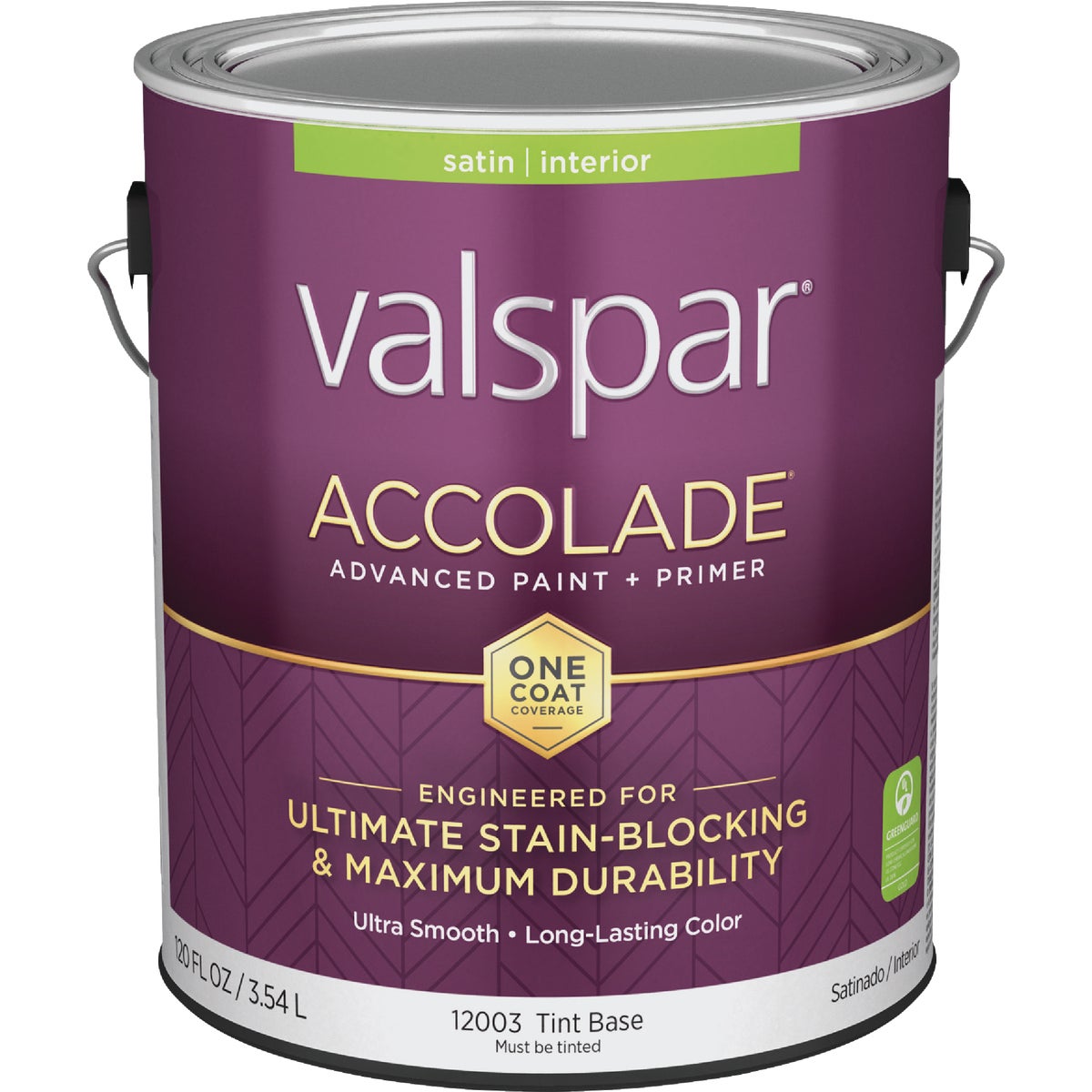 Valspar Accolade Super Premium 100% Acrylic Paint & Primer Satin Interior Wall Paint, Tint Base, 1 Gal.