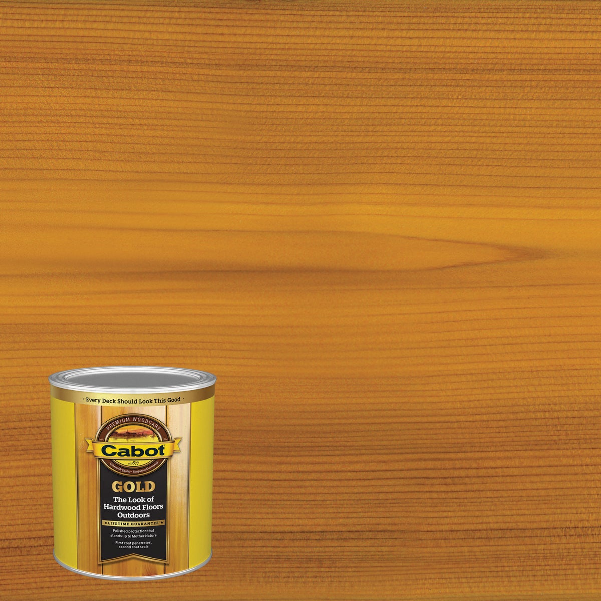 Cabot Gold Exterior Stain, Sun-Drenched Oak, 1 Qt.