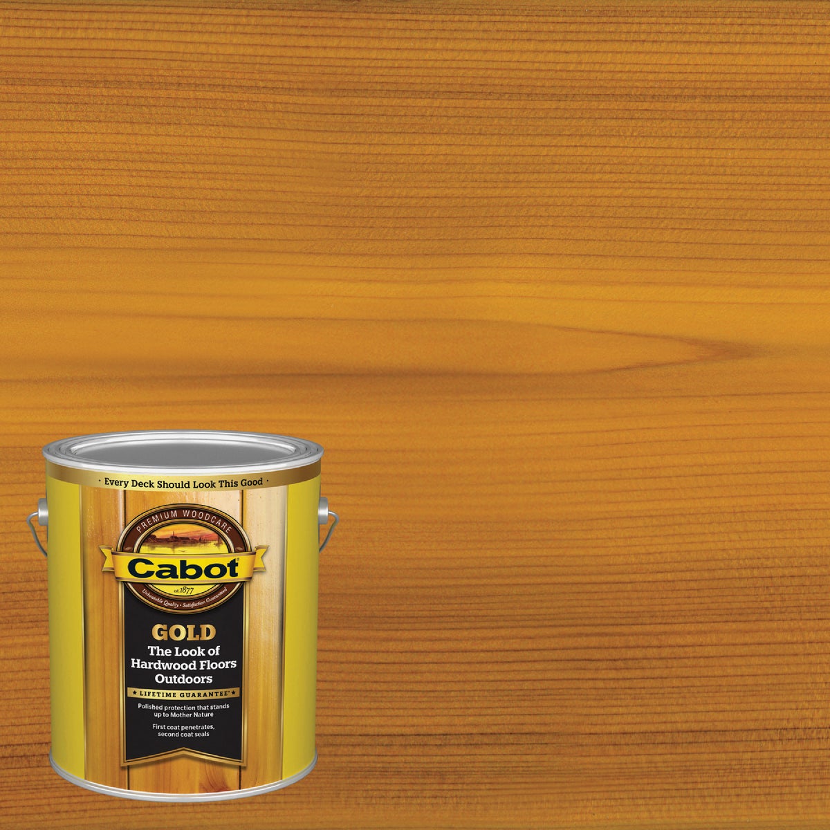 Cabot Gold Exterior Stain, Sun-Drenched Oak, 1 Gal.